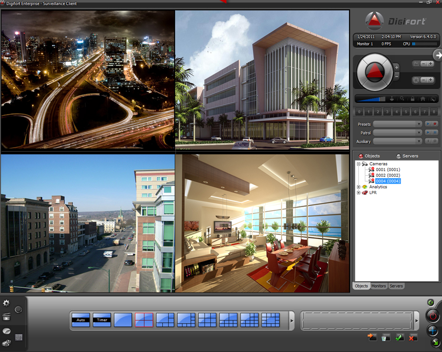Digifort hugbúnaður fyrir myndavélakerfi